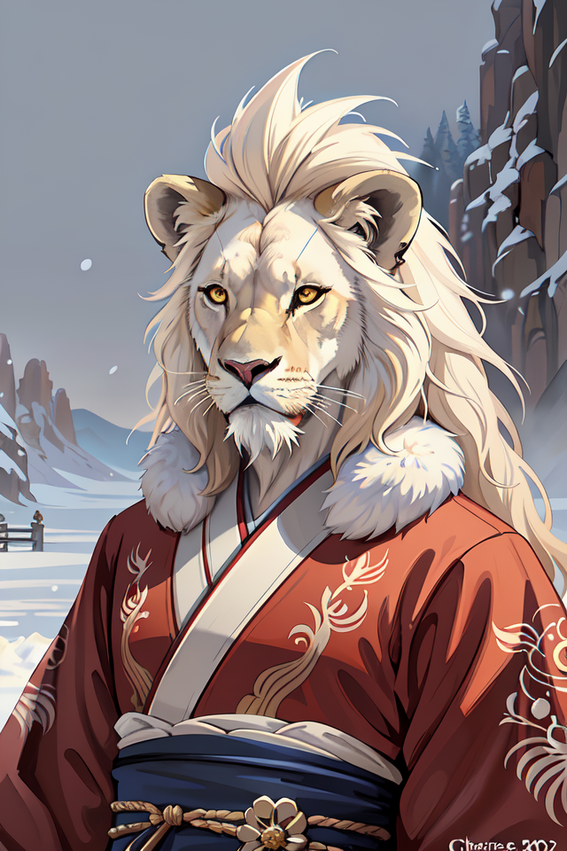 04093-1258885140-aesthetic half body portrait commission of a albino male furry anthro lion wearing a Kimono, detailed face , hyperdetailed,  sno.png